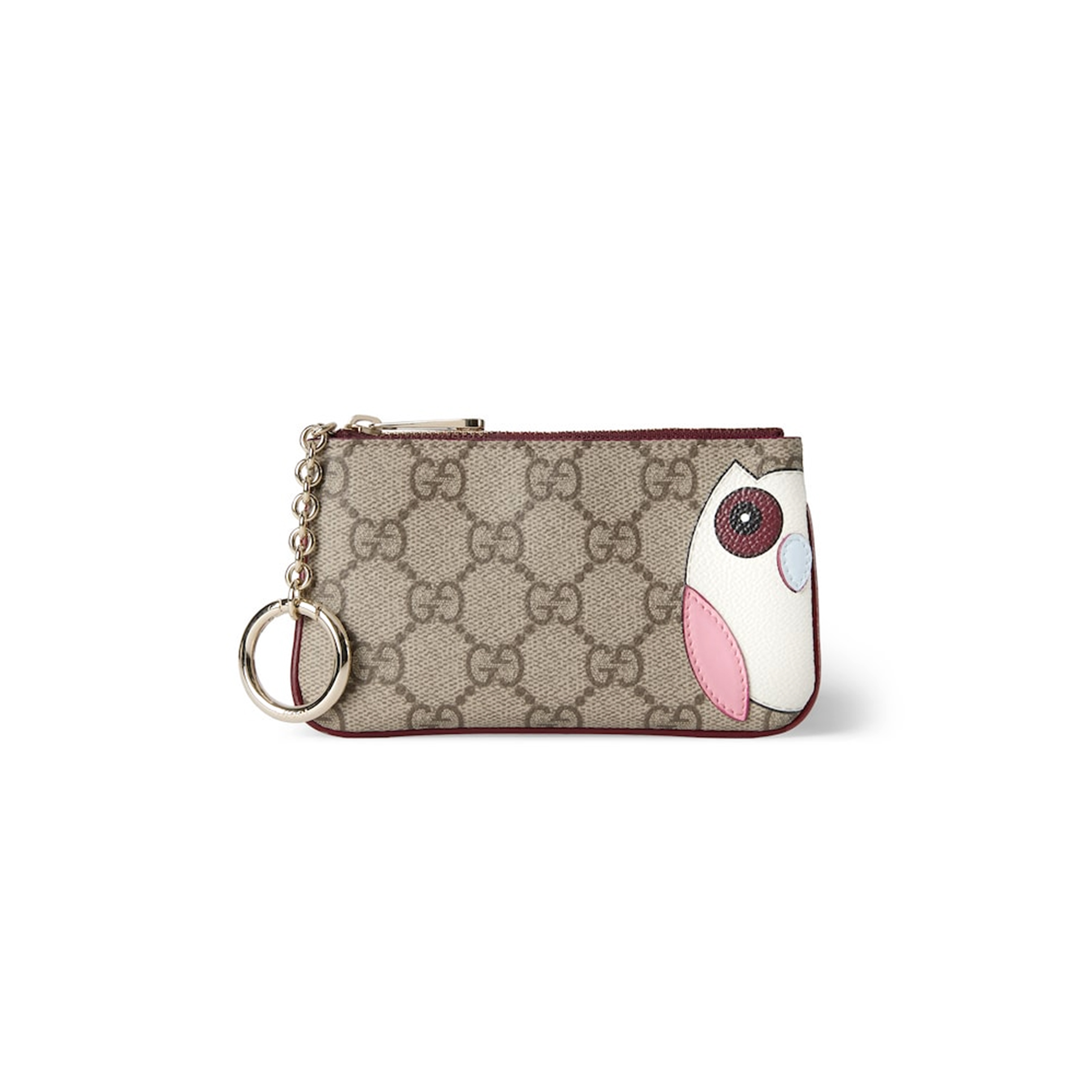 GUCCI GG SUPREME PANDA KEY POUCH 818768 (12*8*1.5cm)
